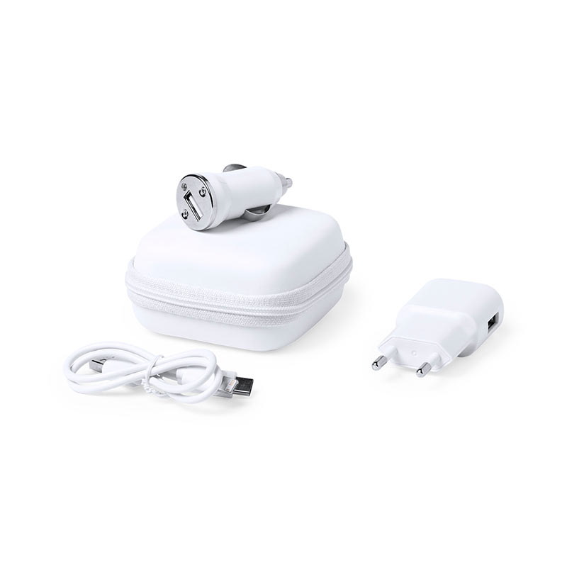 Set Cargadores USB Luzzer promocional