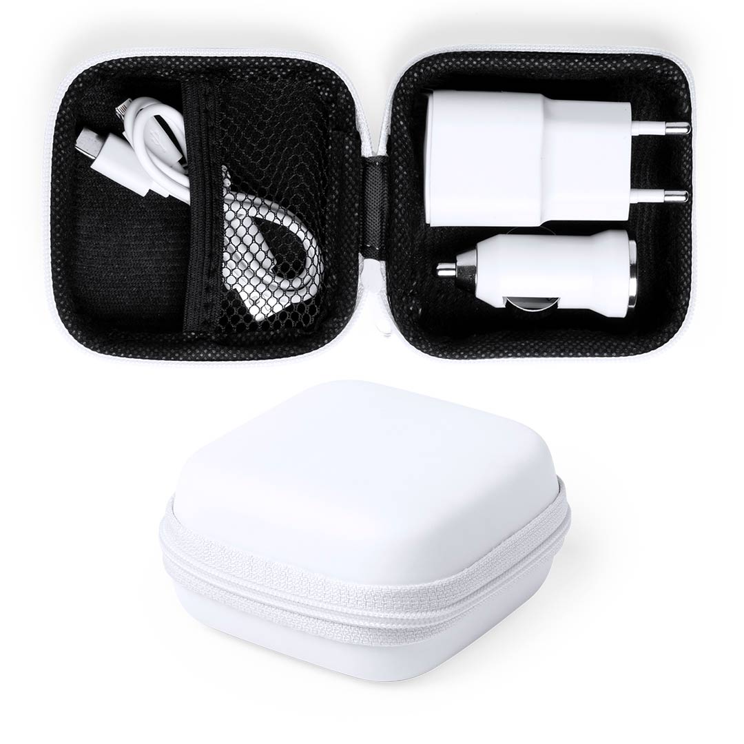 Set Cargadores USB Luzzer publicitario