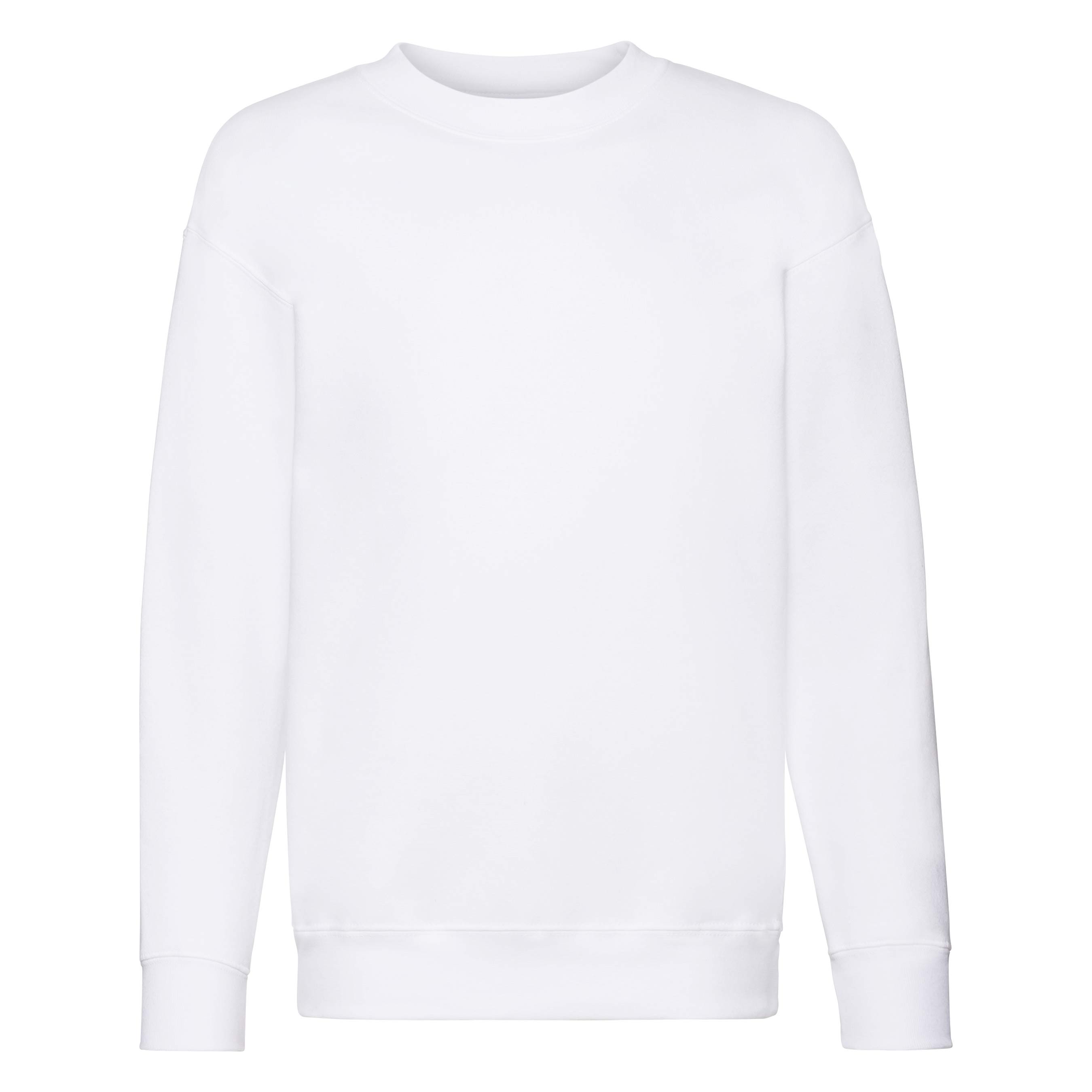 Sudadera Manga montada premium niño blanco