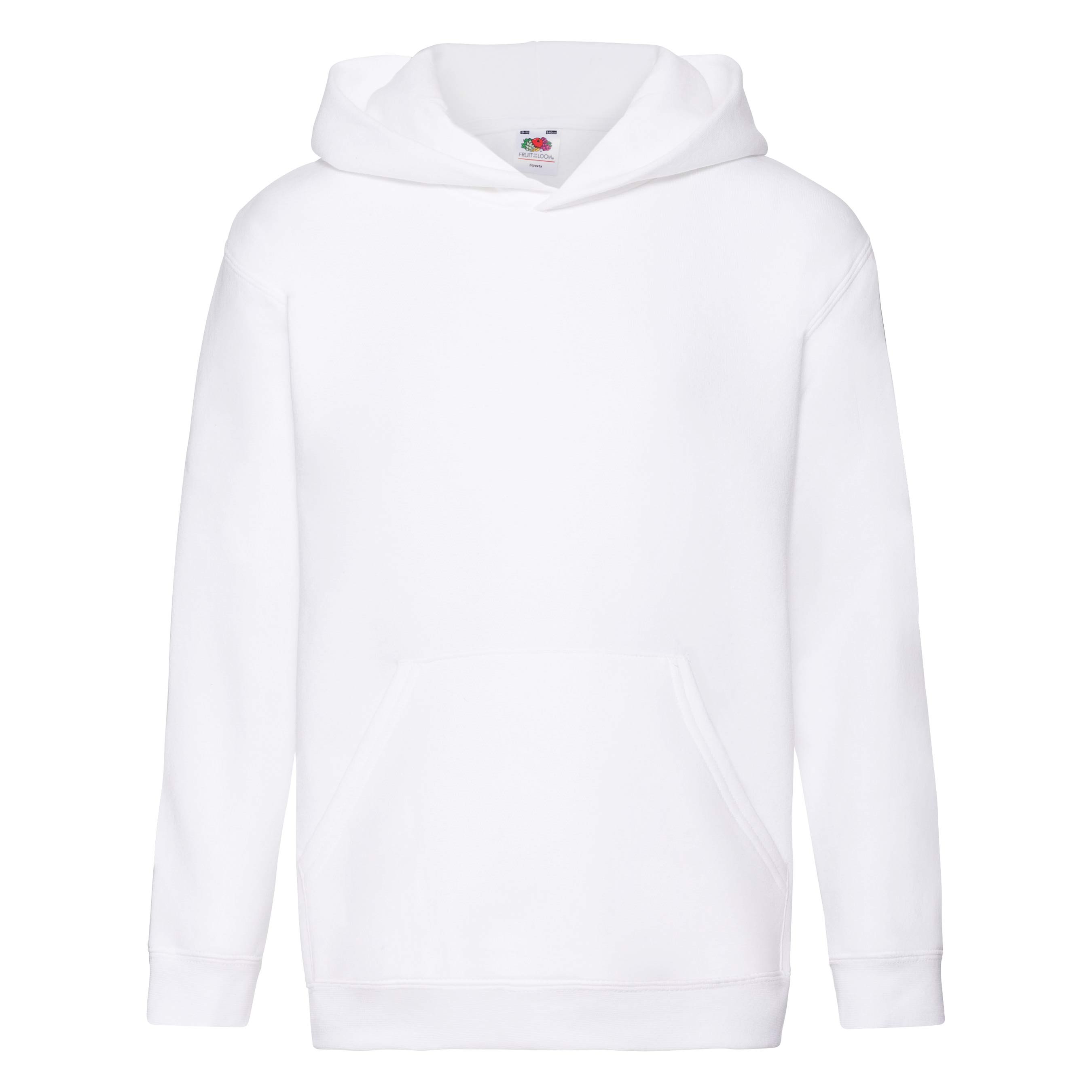 Sudadera Capucha premium niños blanco