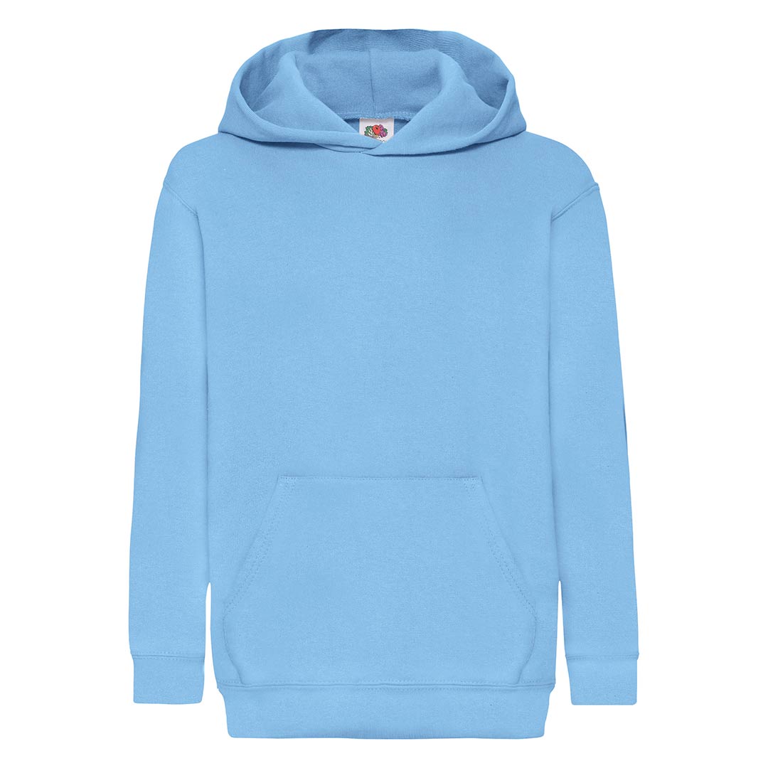 Sudadera Capucha classic Niño azul claro