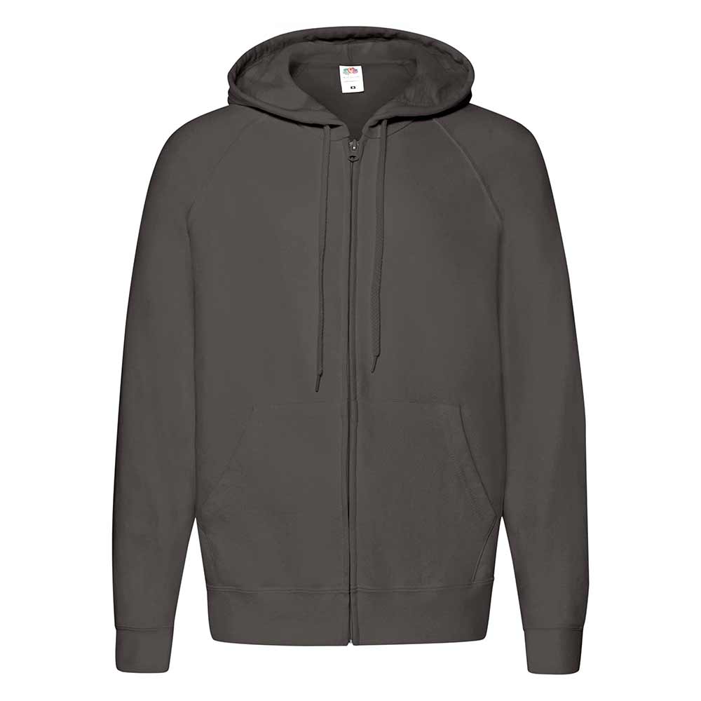 Sudadera Capucha y cremallera light gris grafito