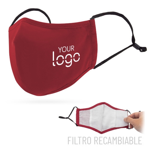 MASCARETA AMB FILTRE REUTILITZABLE GRAN CONFORT ROJA