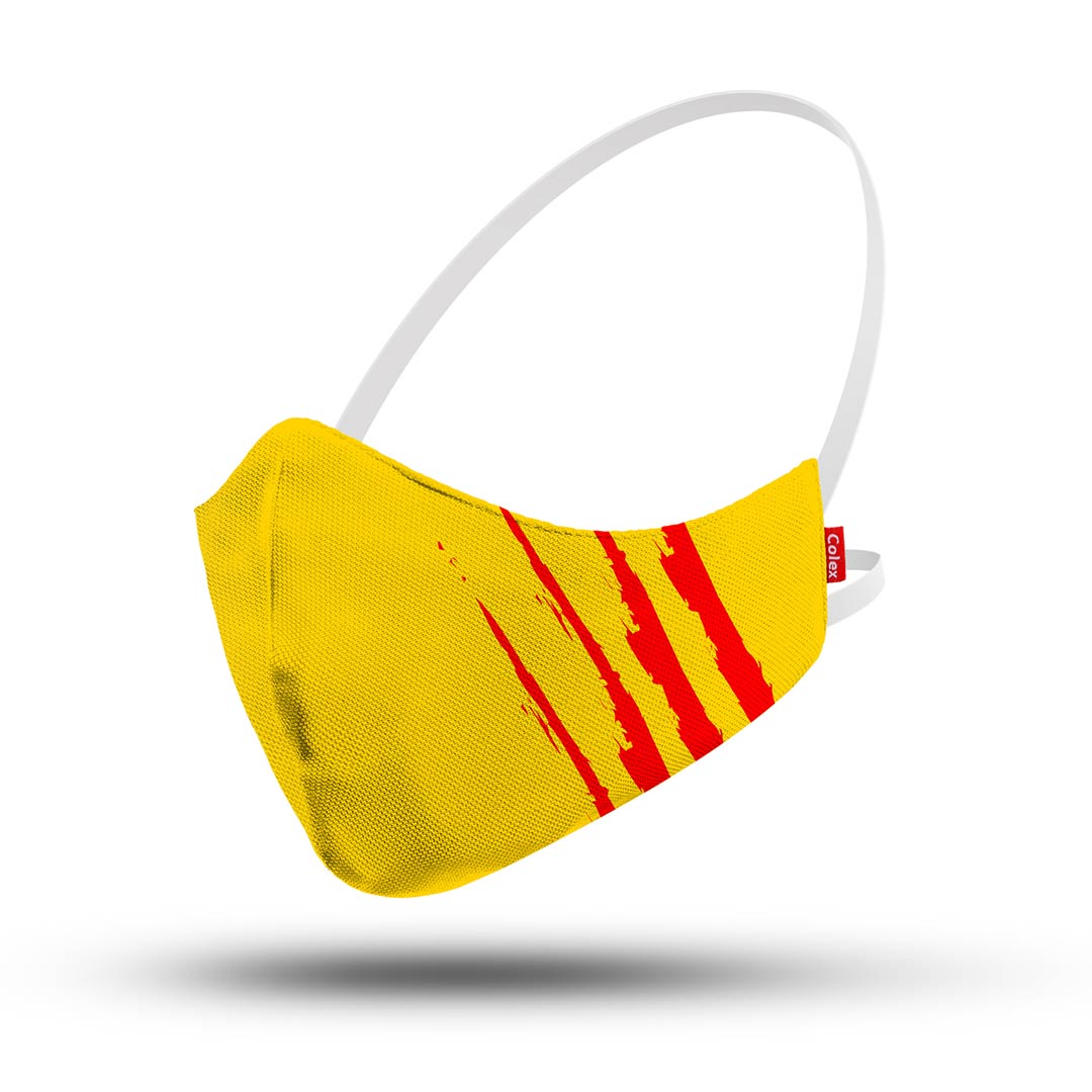 Mascareta KID´S COLEX ZARPA groc i vermell  per nens a Andorra