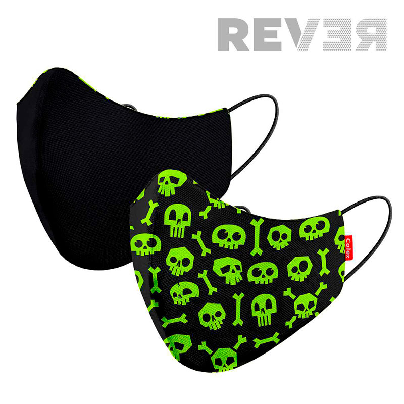 Mascareta REVER SKULL pistacho 