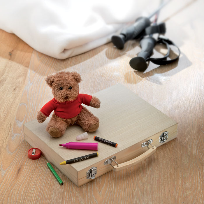 Set pinturas en caja de madera Genio