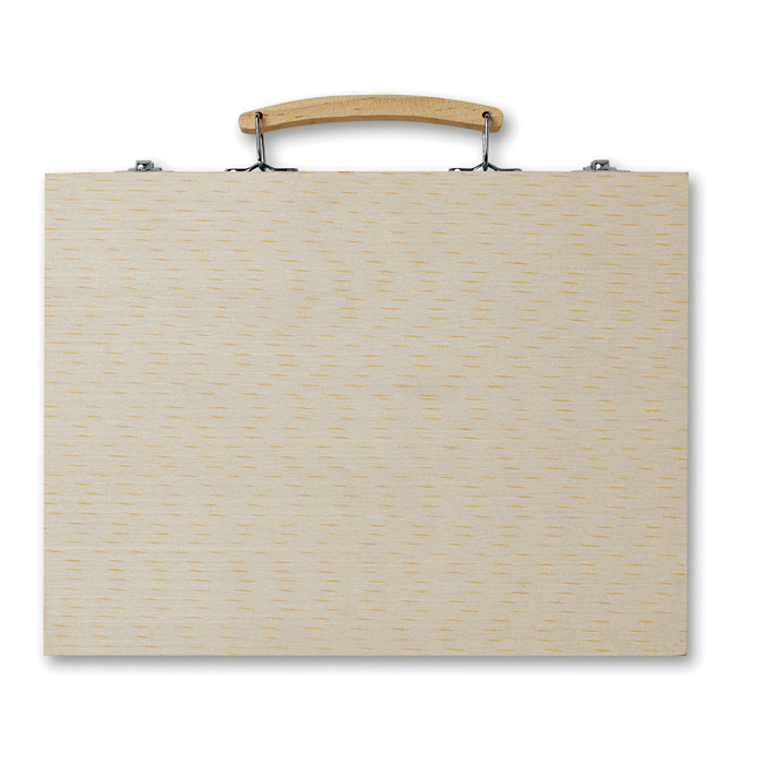 Set pinturas en caja de madera Genio