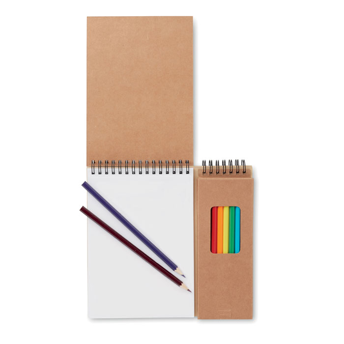 Set de lápices y cuaderno Colopad